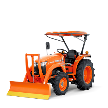 Tractor con pala frontal